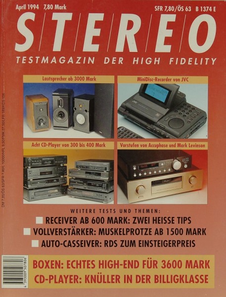 Stereo 4/1994 Zeitschrift