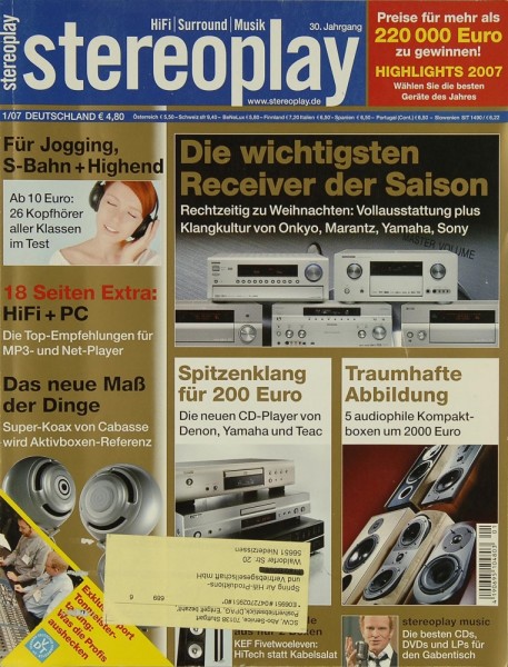 Stereoplay 1/2007 Zeitschrift