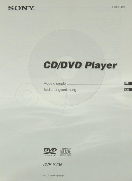 Sony DVP-S 435 Manual