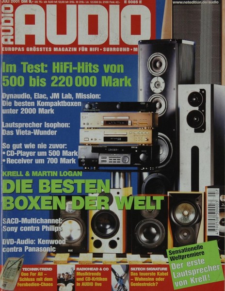 Audio 7/2001 Zeitschrift