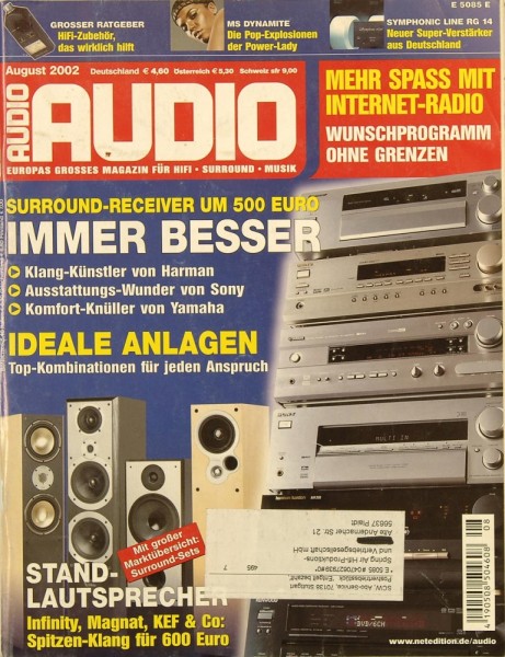 Audio 8/2002 Zeitschrift