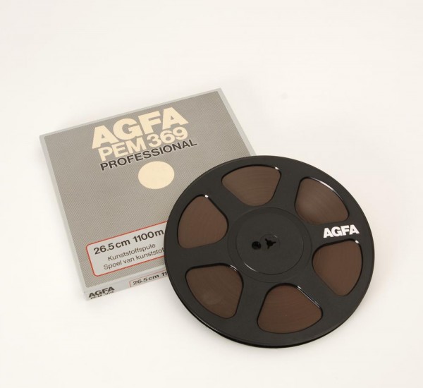 Agfa 27 NAB tape reel with tape and OVP