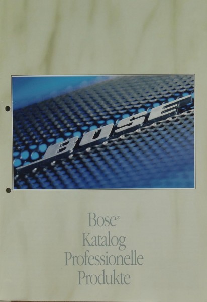 Bose Katalog Professionelle Produkte Brochure / Catalogue