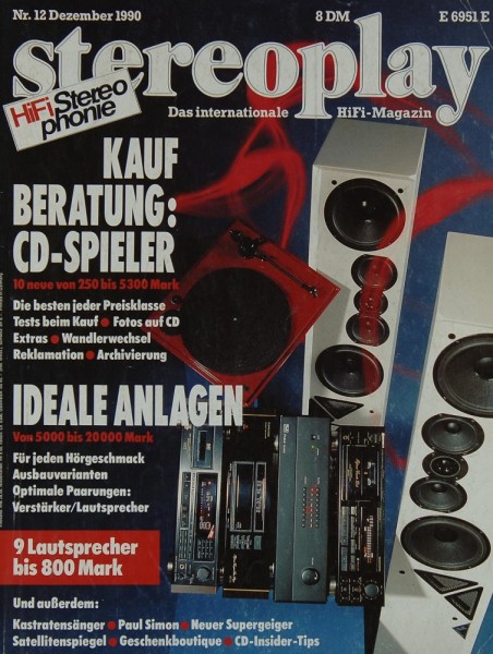 Stereoplay 12/1990 Zeitschrift