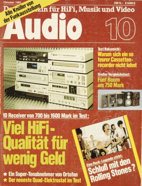 Audio 10/1981 Magazine