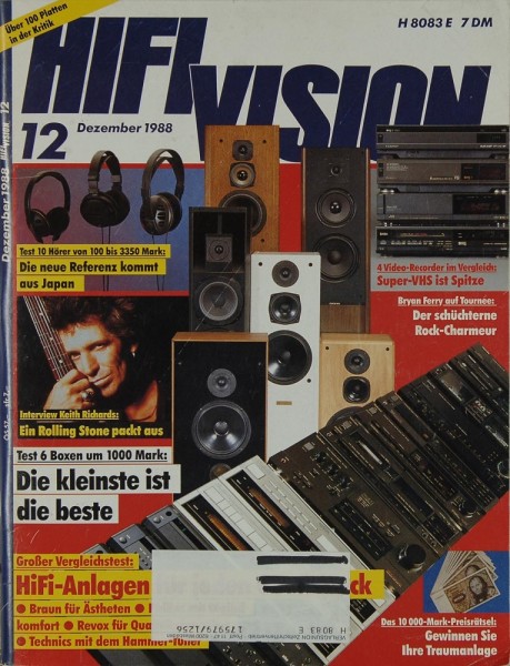 Hifi Vision 12/1988 Zeitschrift