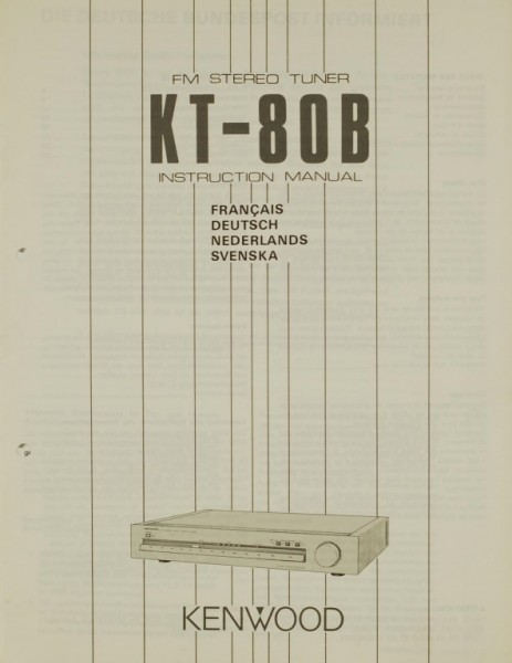 Kenwood KT-80 B Operating Instructions