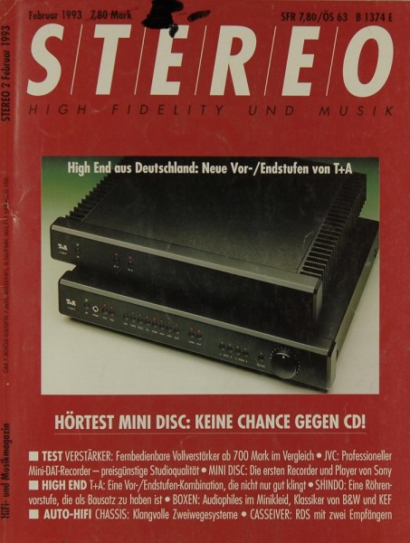 Stereo 2/1993 Zeitschrift