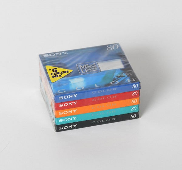 Sony MD Color Mix set of 5 minidiscs NEW! Original sealed