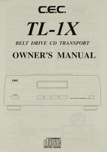 C.E.C. TL-1X Owner&#039;s Manual