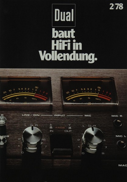Dual Hifi in Vollendung 1978 Brochure / Catalogue