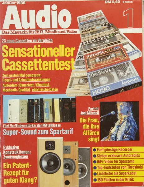 Audio 1/1986 Zeitschrift
