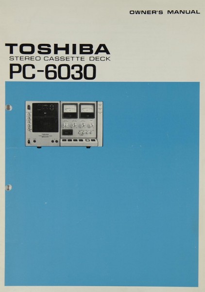 Toshiba PC-6030 Operating Instructions