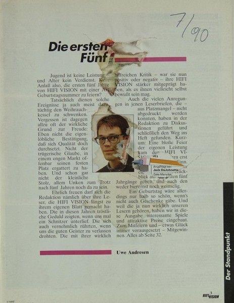 Hifi Vision 7/1990 Zeitschrift