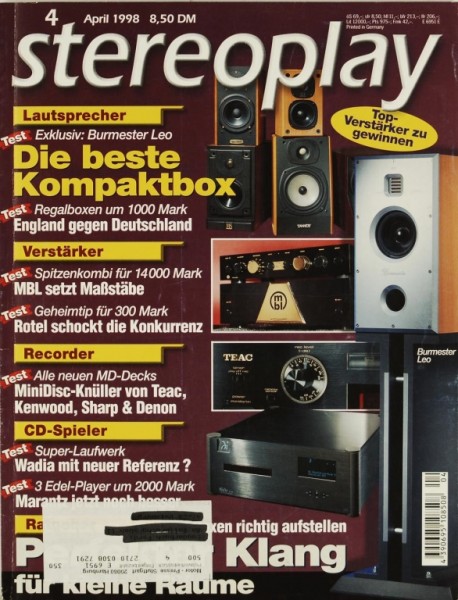 Stereoplay 4/1998 Magazine