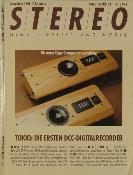 Stereo 12/1991 Zeitschrift