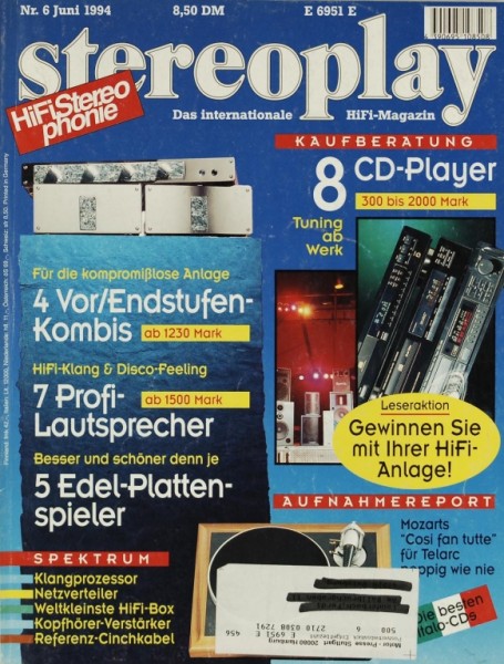 Stereoplay 6/1994 Zeitschrift