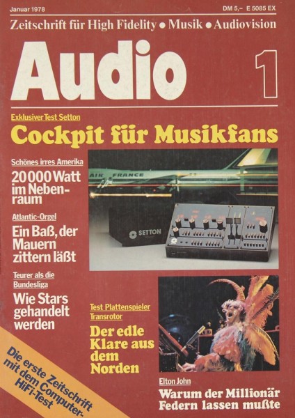 Audio 1/1978 Zeitschrift