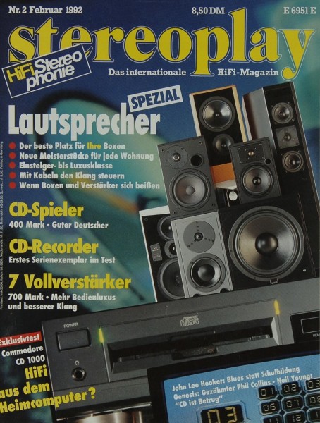 Stereoplay 2/1992 Zeitschrift
