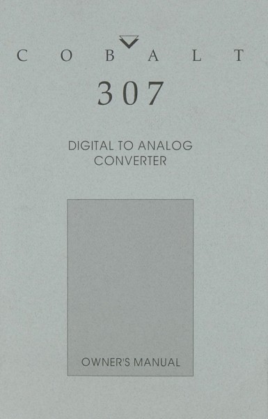 Theta Cobalt 307 User Manual
