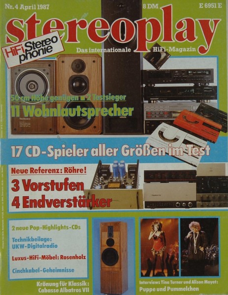 Stereoplay 4/1987 Zeitschrift