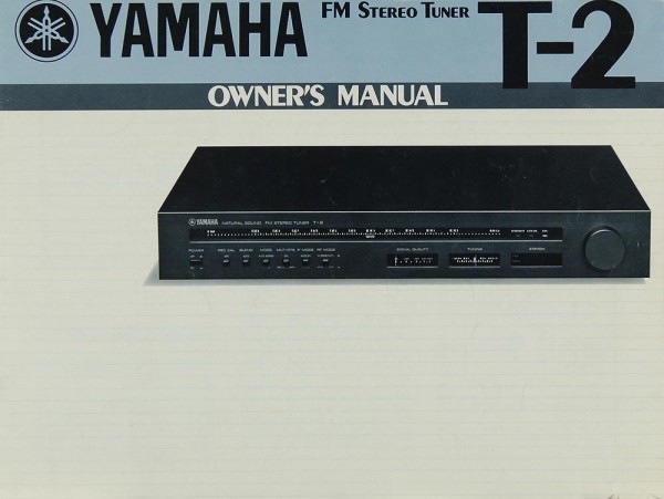 Yamaha T-2 Bedienungsanleitung