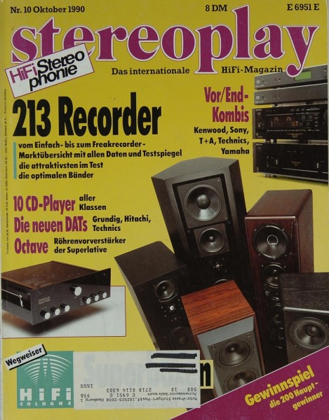 Stereoplay 10/1990 Zeitschrift