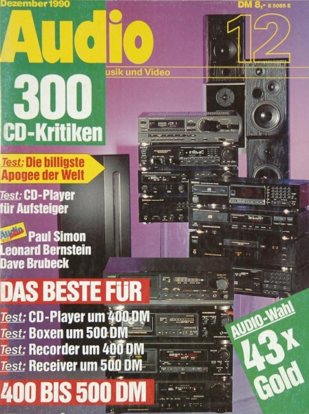 Audio 12/1990 Zeitschrift