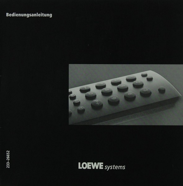 Loewe Loewe Systems Manual