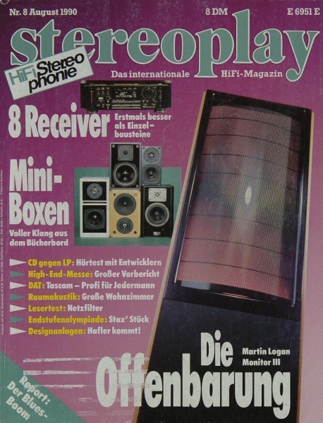 Stereoplay 8/1990 Zeitschrift