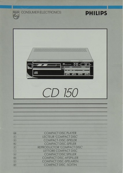 Philips CD 150 Bedienungsanleitung