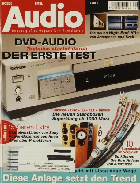 Audio 9/2000 Zeitschrift