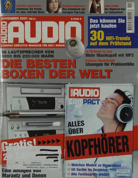 Audio 11/2001 Zeitschrift