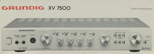 Grundig XV 7500 User Manual