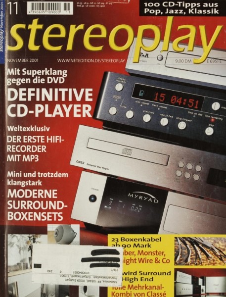 Stereoplay 11/2001 Zeitschrift