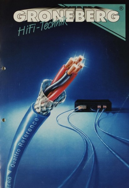Groneberg Quattro Reference Cable Prospekt / Katalog