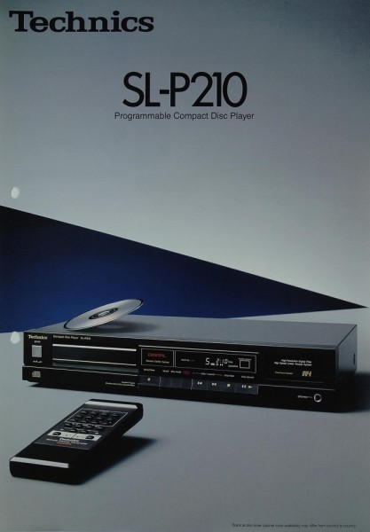 Technics SL-P 210 Prospekt / Katalog