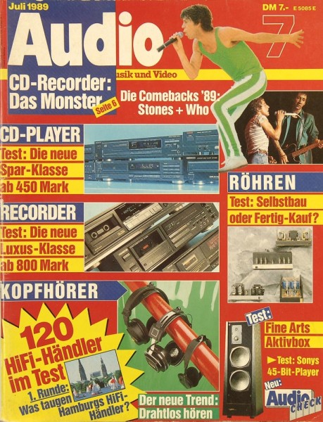 Audio 7/1989 Zeitschrift