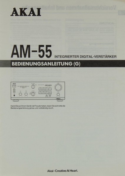 Akai AM-55 Manual