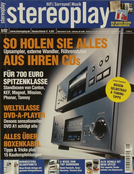 Stereoplay 8/2002 Zeitschrift