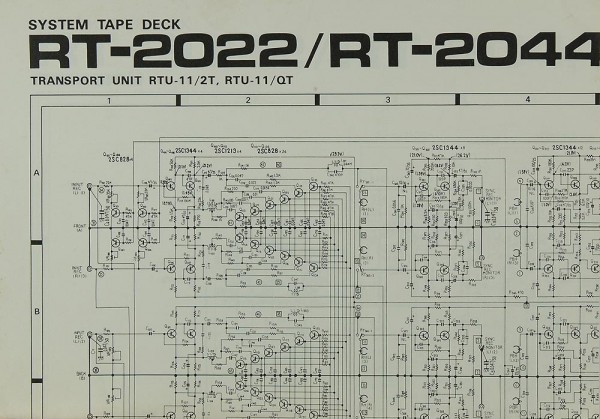 Pioneer RT-2022 / RT-2044 Schaltplan / Serviceunterlagen