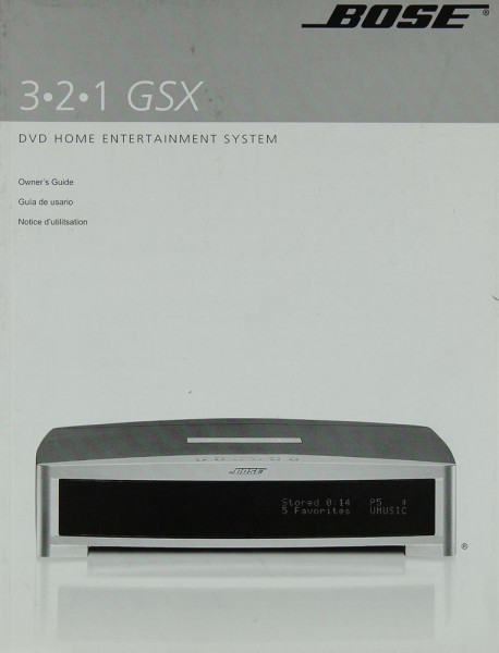 Bose 3.2.1 GSX Bedienungsanleitung