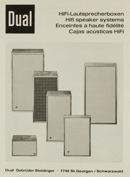 Dual HiFi-Lautsprecherboxen Prospekt / Katalog