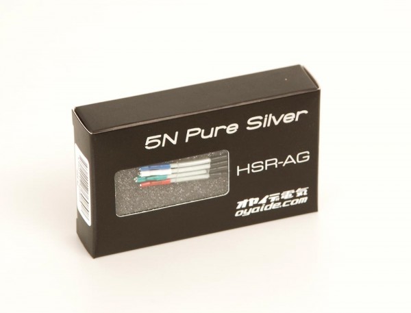 Oyaide HSR-AG 5n Pure Silver Headshellkabel 4er Set
