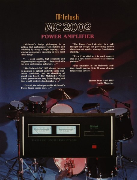 McIntosh MC 2002 Brochure / Catalogue