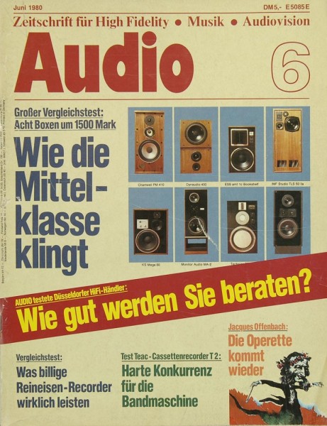Audio 6/1980 Zeitschrift