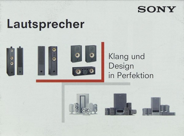 Sony SS-X9 ED, SS-X7, SS-SR X7, SS-CN X/, SA-VE 505,... Prospekt / Katalog