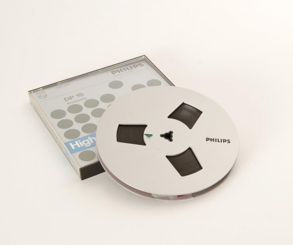 Philips DP18 18er DIN Tonbandspule mit Band + Archivbox