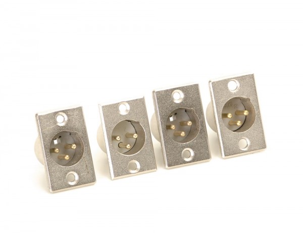 XLR male 3-pin female 4-pin set