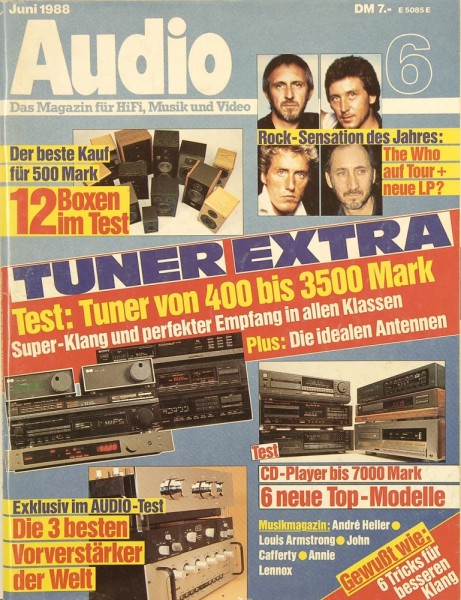 Audio 6/1988 Zeitschrift